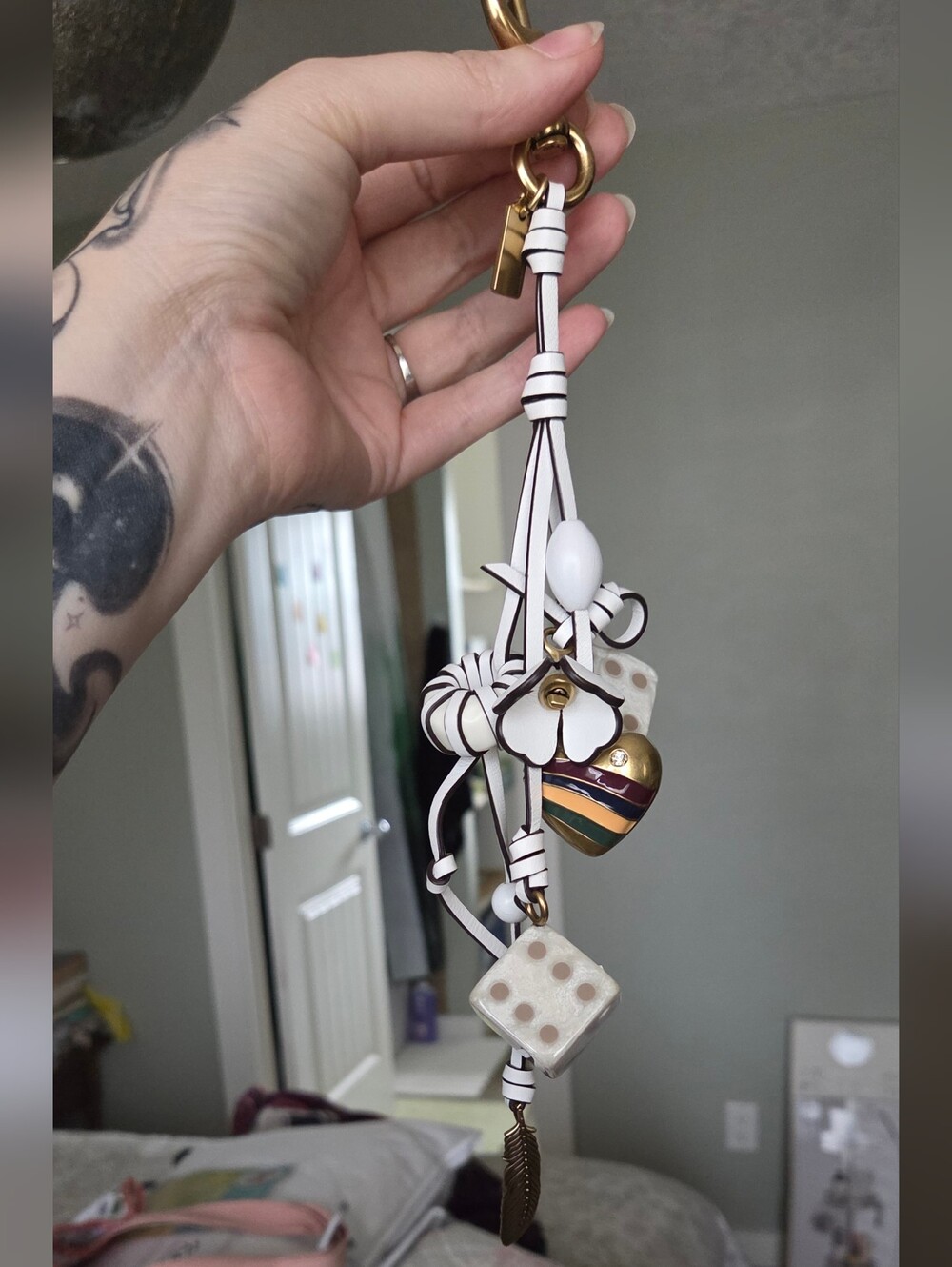 Coach Cluster Dice Bag Charm